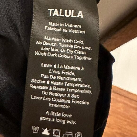 Vintage Talula Pencil Black Skirt with Slit - Picture 3 of 4